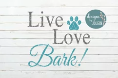 Live Love Bark SVG, PNG, DXF Product Image 3