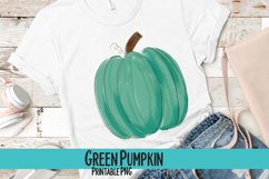 Green Pumpkin Sublimation PNG Product Image 1
