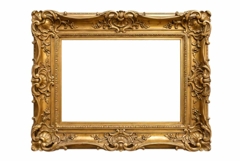 Baroque Picture Frame PNG Product Image 1