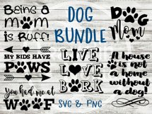 Dog SVG Bundle Dog Mom Live Love Bark Funny Dog Quote Saying Product Image 1