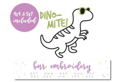 Dinosaur Machine Embroidery Design Product Image 1