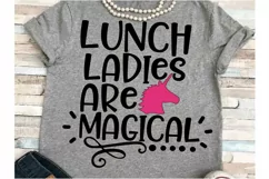 Cafeteria SVG DXF JPEG Silhouette Lunch lady svg unicorn svg Product Image 1