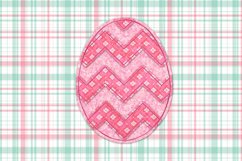 Raggy Chevron Easter Egg Applique Embroidery Design Product Image 1