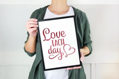 Love each day SVG Cutting File - Christmas Quotes Product Image 1