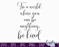 Be Kind Farmhouse Home Sign Svg Product Image 2