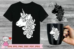 Unicorn Silhouette SVG, files for Cricut Product Image 2