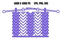 Colored Knitted Icon Product Image 1