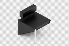 Isometric Arm Chair 3D isolated render Product Image 1