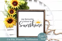 My favourite colour is Sunshine SVG, Sublimation, Print Product Image 1