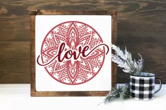 Christmas SVG File - 12 Christmas Mandala Ornament Rounds Product Image 3
