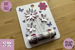 3D Floral Money card | Paper cutting | Money card SVG Product Image 6