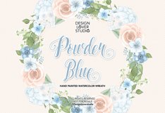 Watercolor POWDER BLUE design Product Image 2