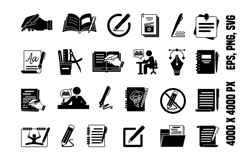 Glyph Writing Icons Product Image 1
