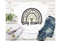 Boy Mama PNG, Camouflage Rainbow PNG Product Image 2