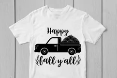 Happy Fall Y'all - Thanksgiving SVG EPS DXF PNG Cutting File Product Image 2