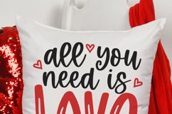 All You Need Is Love, Valentines Day Svg, Romantic Quote Product Image 2