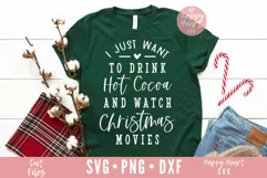 Hot Cocoa And Christmas Movies SVG Product Image 1