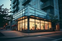 Commercial Aluminium Building Fascia Logo Signage Mockup Product Image 1