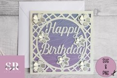 3D Birthday card | Paper cutting | birthday card SVG Product Image 2