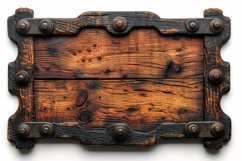 Vintage Wooden Nameplate Signboard Product Image 1