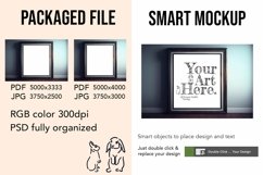 Wooden Frame Smart Mockup PSD &amp; JPG Template Graphic Product Image 2