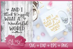 I Think to Myself What A Wonderful World - SVG DXF EPS PNG C Product Image 1