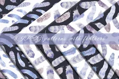 Watercolor feathers Boho - Free Design of The Week Product Image 6