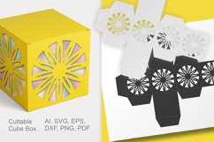 Round Ornaments Cuttable Favor Box Repeating Holes SVG Product Image 3