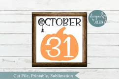 October 31 SVG, png, eps, DXF, sublimation Product Image 2