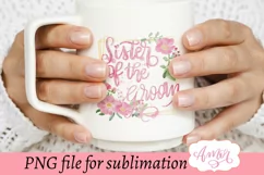 Sister of the groom sublimation design, wedding sublimation Product Image 1