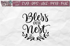 Bless Our Nest SVG, Our Nest Cut File, Home Svg Product Image 2