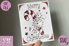 3D Christmas insert card design| Paper cutting | Cricut Joy Product Image 5