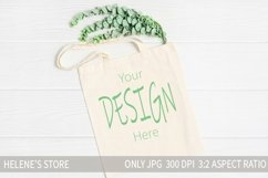 Canvas tote bag mockup