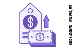 Colored Expensive Icon Product Image 1