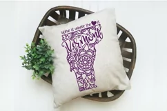 Vermont Mandala SVG File - Home is Where the Heart Is SVG Product Image 2