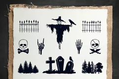 Halloween. 50 Hand Drawn Objects - Free Design of The Week Product Image 3