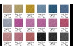 36 Glitter and Solid Color Princess Black, Pink and Blue Product Image 4