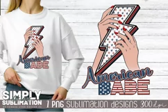 American Babe | Fourth of July Sublimation Png Product Image 1
