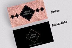 Rose Gold Foil Marble Business Card Product Image 4