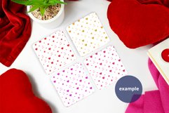Four Square Coasters Mockup Valentine's Day, PSD PNG Mockup Product Image 4