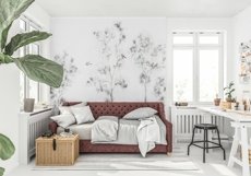 Wall mockup - Wallpaper mockup - Scandinavian room scene Product Image 8