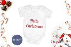 Christmas White baby bodysuit mockup, Winter mockup Product Image 2