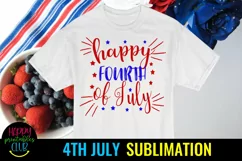 Happy 4th of July Sublimation Design I Patriotic Sublimation Product Image 2