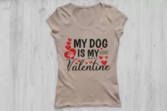 my dog is my valentine svg, valentine's day svg, valentine. Product Image 2