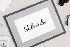 Subscribe calligraphy hand lettering SVG, DXF, PNG, JPEG Product Image 2