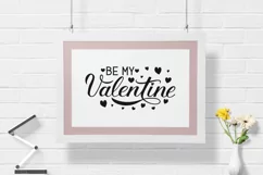Be My Valentine calligraphy lettering SVG, PNG, EPS vector Product Image 3