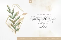 Floral Watercolor Bouquet Vol66 Product Image 1
