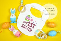 Easter Baby Bib Mock Up Styled Stock Photo SVG Design Mockup Product Image 3