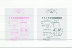 Baby Girl Birth Stats SVG, Birth Stats Announcement Template Product Image 2