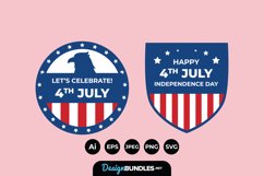 4th of July Badges Product Image 1